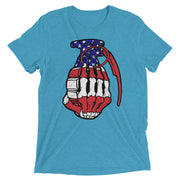 Short sleeve tri-blend Red White Blue