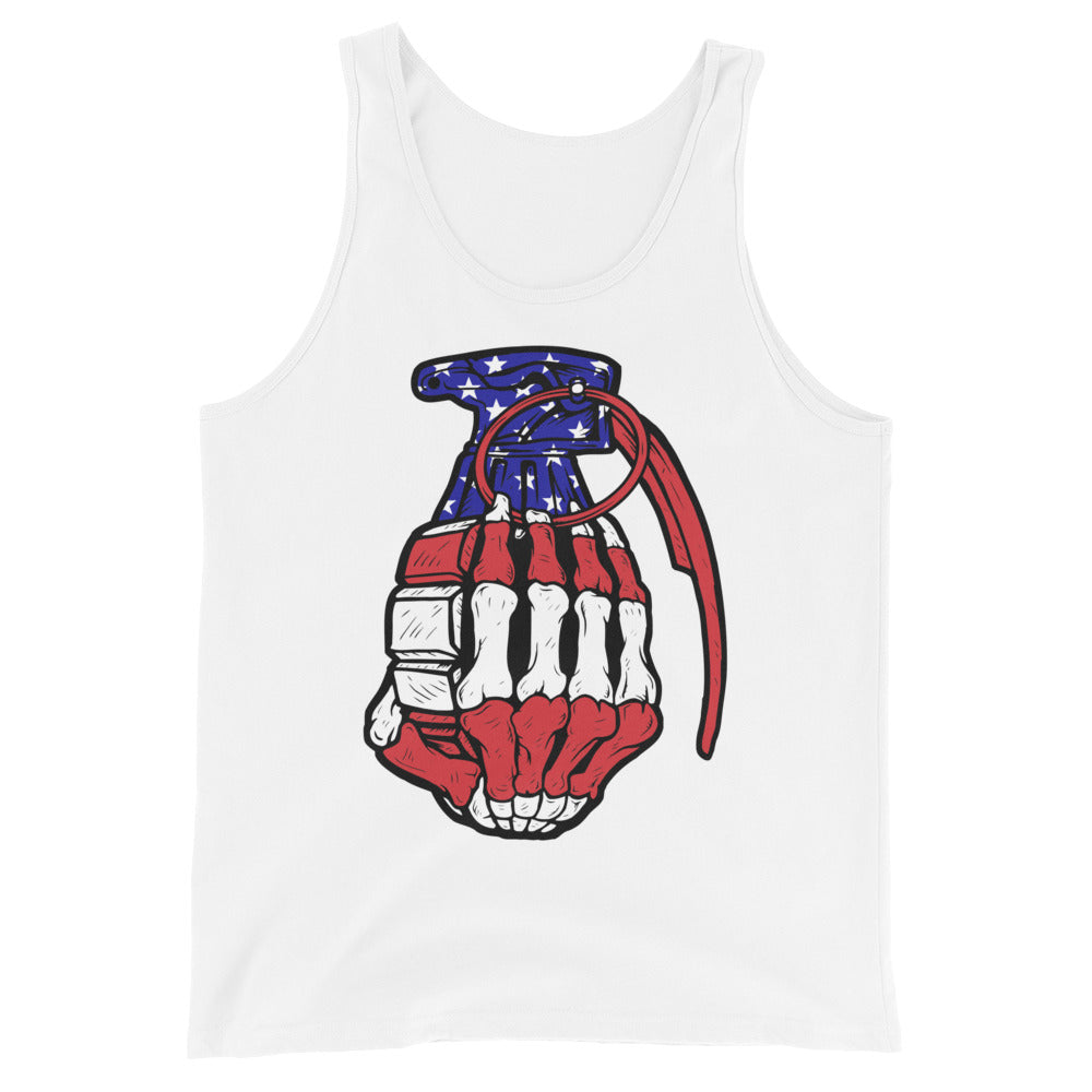 Unisex Tank Top Red White Blue