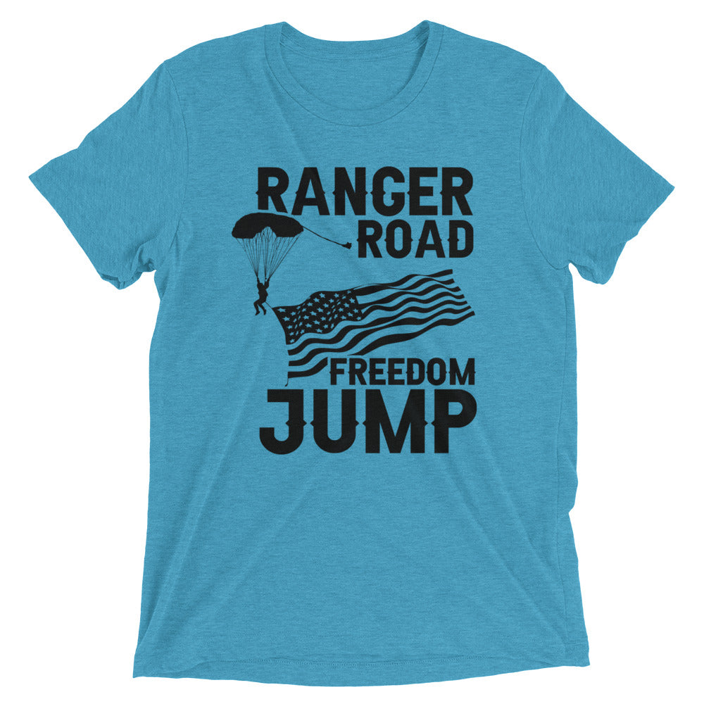 Short sleeve Tri-Blend T shirt Freedom Jump