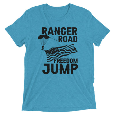 Short sleeve Tri-Blend T shirt Freedom Jump