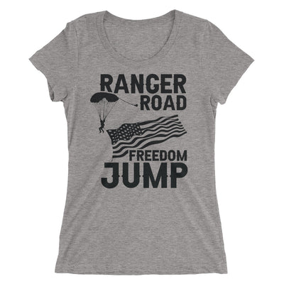 Ladies' short sleeve Tri-Blend Freedom Jump