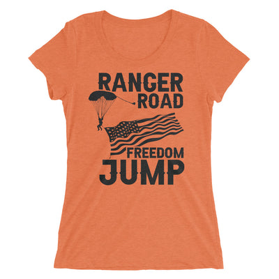 Ladies' short sleeve Tri-Blend Freedom Jump